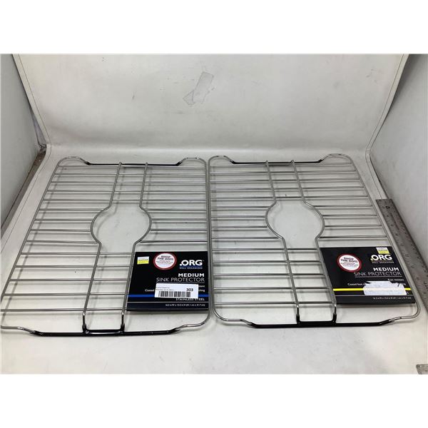 .org Well Organized-Medium Stainless Steel Sink Protector (2ct)