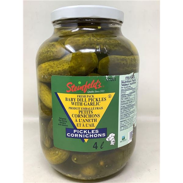 Steinfelds Fresh Pick Baby Dill Pickles with Garlic (4L)