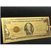 Image 3 : USA $100.00 Certificate Gold Foil Collector Bill