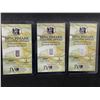 Image 1 : LOT of 3 - Benchmark Strategic Metals .999 Fine Silver 1 Grain Wafer bar with certificate