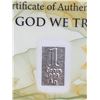 Image 3 : LOT of 3 - Benchmark Strategic Metals .999 Fine Silver 1 Grain Wafer bar with certificate