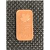 Image 1 : One Pure .999 copper Canadian Wafer Bar 1 gram