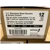 Image 4 : 1.5" Stainless Steel Screws with White Caps  5X12-10 packs