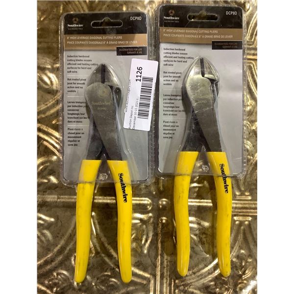 8" High Leverage Diagonal Cutting Pliers X2