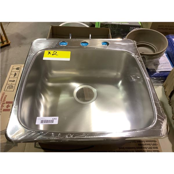 22" Stainless Steel Sink