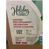 Image 3 : Holiday Living 22" Lighted LED Red Ornament Decoration