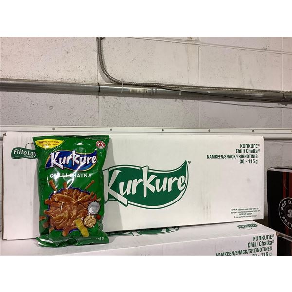 Kurkure Chilli Chatka Snack Crisps 30X115g