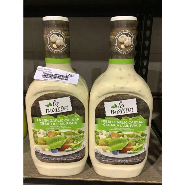 La maison Fresh Garlic Caesar Dressing 2X 1.4L