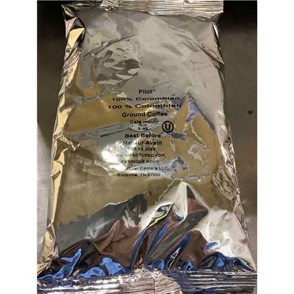 Case lot of 100% Columbian coffee 128 count x 3 ounce