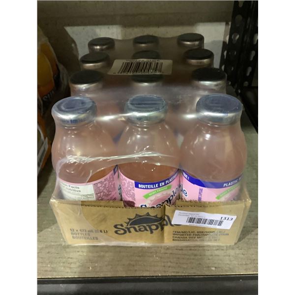 Case lot of Snapple Stawberry kiwi 12 x 473ml