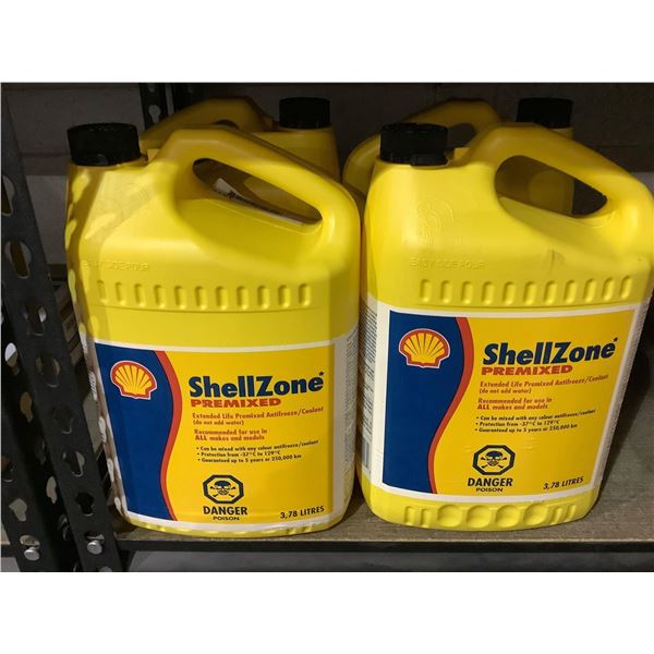 Shell Zone Premixed Antifreeze/Coolant 4X 3.78L