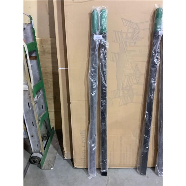 Wheelbarrow Handles - Set of 2 Steel with Rubberized Handles