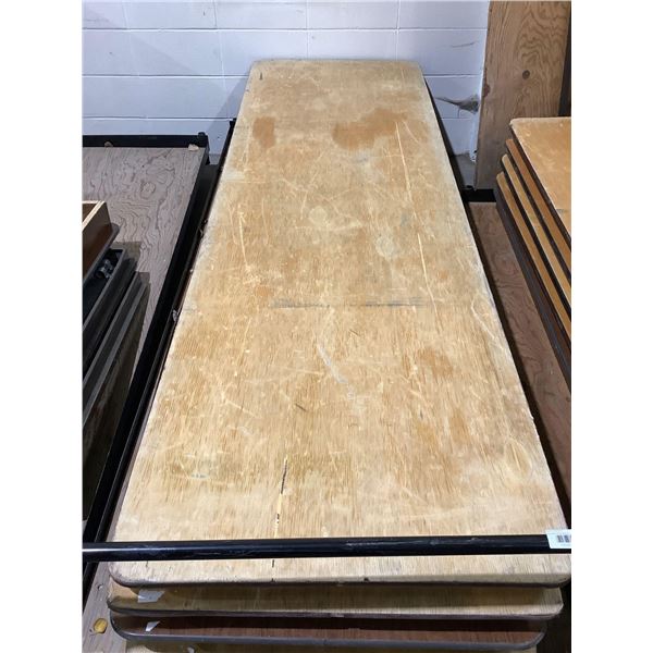 Assorted 8' Wooden Folding Buffet Tables  (1 Table Per Lot)
