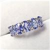 Image 2 : 10K White Gold Tanzanite(2.3ct) Ring (~Size 6)(Ring is resizable for $40) (~weight 2g), Made in Cana