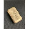 Image 3 : Unrefined Scrap Gold wafer bar melted from computer pins purity unknown  approx wt 1.5 ounce