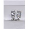 Image 2 : Ladies 1.5 Carat Oval Cut Solitaires Stud Earring Set