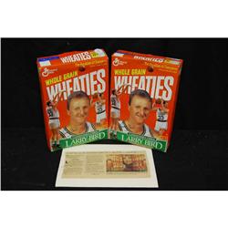 Larry Bird Commemorative Ed. Wheaties Boxes
