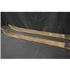 Image 2 : Vintage Wood Skis w/ Leather Boot Straps