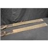 Image 4 : Vintage Wood Skis w/ Leather Boot Straps