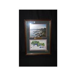 Pebble Beach - 18th Hole - Photo & Golf Links Map