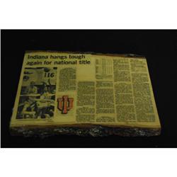 Newspaper on Wood - 1987