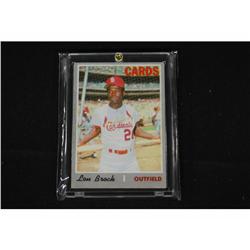 1970 Topps 330 Lou Brock Cardinals Baseball Card