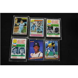 Set of 6 Baseball Cards