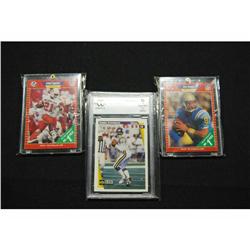 Set of 3 Football Cards