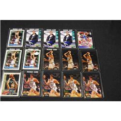 Set of 15 Christian Laettner Basketball Cards