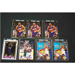 Set of 7 Oliver Miller Basketball Cards