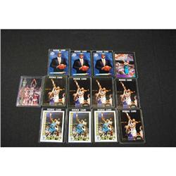 Set of 13 Alonzo Mourning Basketball Cards