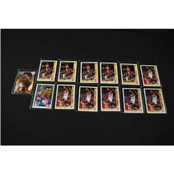 Set of 13 Dominique Wilkins Basketball Cards