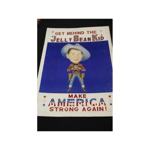 Original Ronald Reagan "Jelly Bean Kid" Poster
