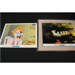 Framed "Bambi" & Loose "The Rescuers" Lobby Cards
