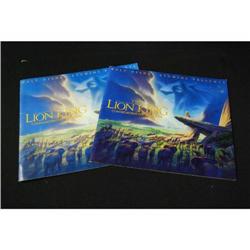 "The Lion King" Commemorative Program w/ Serigraph