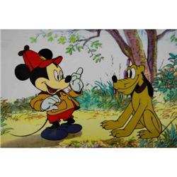 "Mickey & Pluto" Serigraph