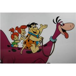 "Fred, Wilma, Pebbles & Dino" Serigraph