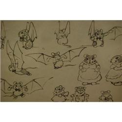 "The Flying Mouse" Lithograph