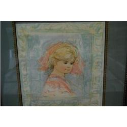 Limited Edition Lithograph by Edna Hibel