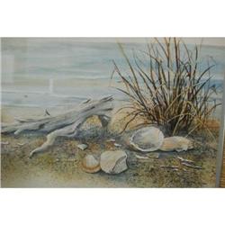 Seashore Watercolor by Emel Doner