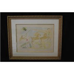 "Le Couche Et La Mouche" Etching by Salvador Dali