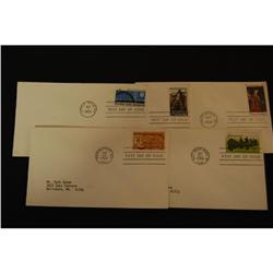 Lot of 5 First Day Cover Stamps