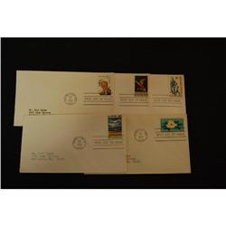 Lot of 5 First Day Cover Stamps