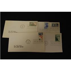 Lot of 5 First Day Cover Stamps