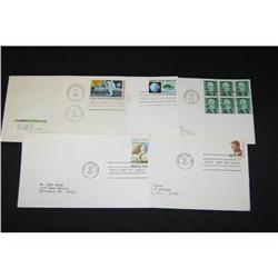 Lot of 5 First Day Cover Stamps