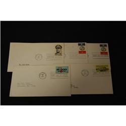 Lot of 5 First Day Cover Stamps