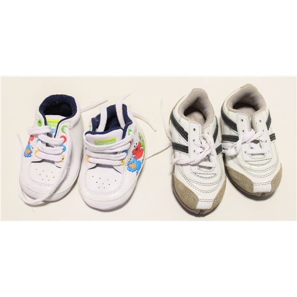 2 PAIRS BABY SHOES