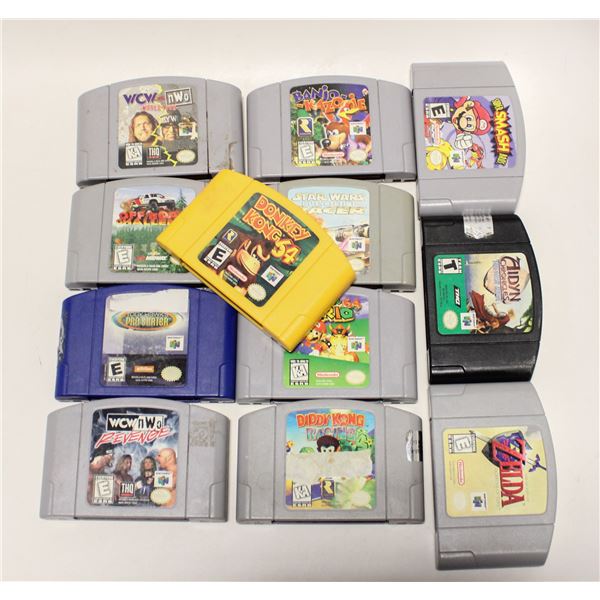 12 NINTENDO 64 GAMES