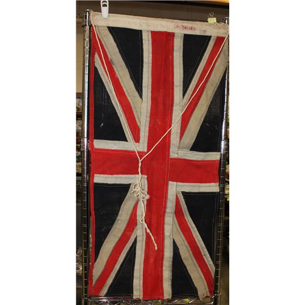 ANTIQUE LINEN UNION JACK FLAG