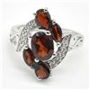 Image 3 : SV6-75 SILVER GARNET CZ(2.95CT) RING 6.5